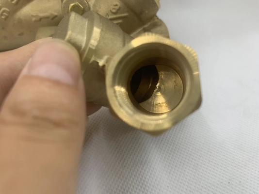 Tubo resistente ad alta pressione in ottone nichelato mexico tipo Y filtro valvola di scarico a sfera per acqua