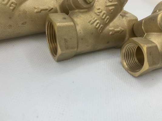 Tubo resistente ad alta pressione in ottone nichelato mexico tipo Y filtro valvola di scarico a sfera per acqua