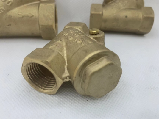Tubo resistente ad alta pressione in ottone nichelato mexico tipo Y filtro valvola di scarico a sfera per acqua