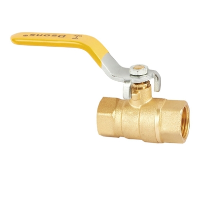 1/2&quot; pollice - 4&quot; pollice Full Port Brass Valve a sfera per l'acqua olio e gas con maniglia di plastica gialla