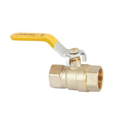 1/2&quot; pollice - 4&quot; pollice Full Port Brass Valve a sfera per l'acqua olio e gas con maniglia di plastica gialla