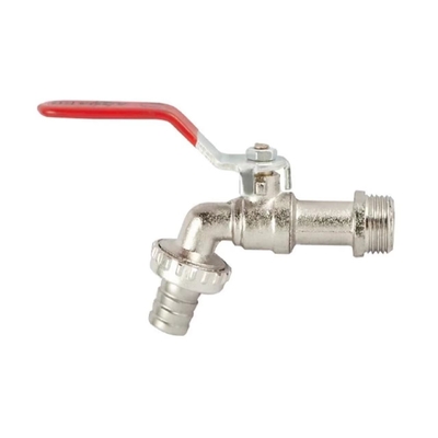 Rubinetto acqua lavatrice in ottone cromato