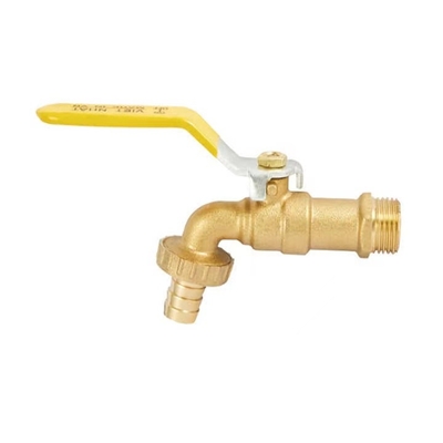 Rubinetto acqua lavatrice in ottone cromato
