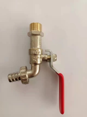 Rubinetto acqua lavatrice in ottone cromato