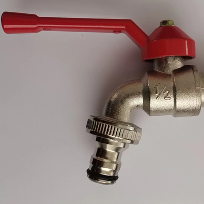 Rubinetto acqua lavatrice in ottone cromato