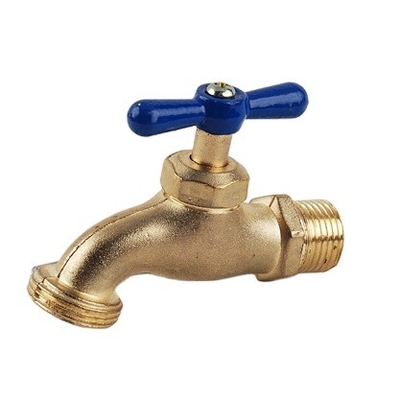 Caldo bibcock muffa vasca rubinetto bagno parete oro