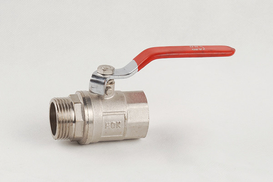 La valvola a sfera d'ottone 25mm ad alta resistenza ha infilato il porto di DN20-NPT antiusura