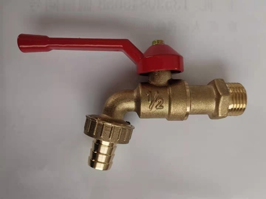 Maniglia di plastica di giardino di 1/2 del tubo flessibile della busbana francese del rubinetto d'ottone a 3/4 pollici del tubo flessibile