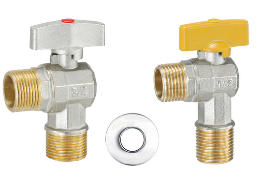 Valvola di angolo sanitaria personalizzabile della valvola di angolo del lavabo di progettazione 15mm