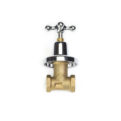 valvola d'arresto d'ottone diritta calda della palla dell'OEM di placcatura di cromo 1/2inch
