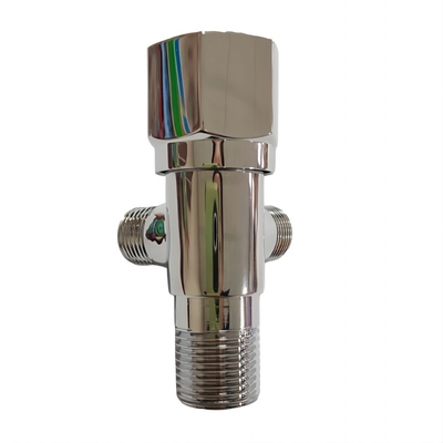 Valvola d'angolo in ottone a due vie, maniglia di plastica a nucleo veloce 1/2*3/8*3/8